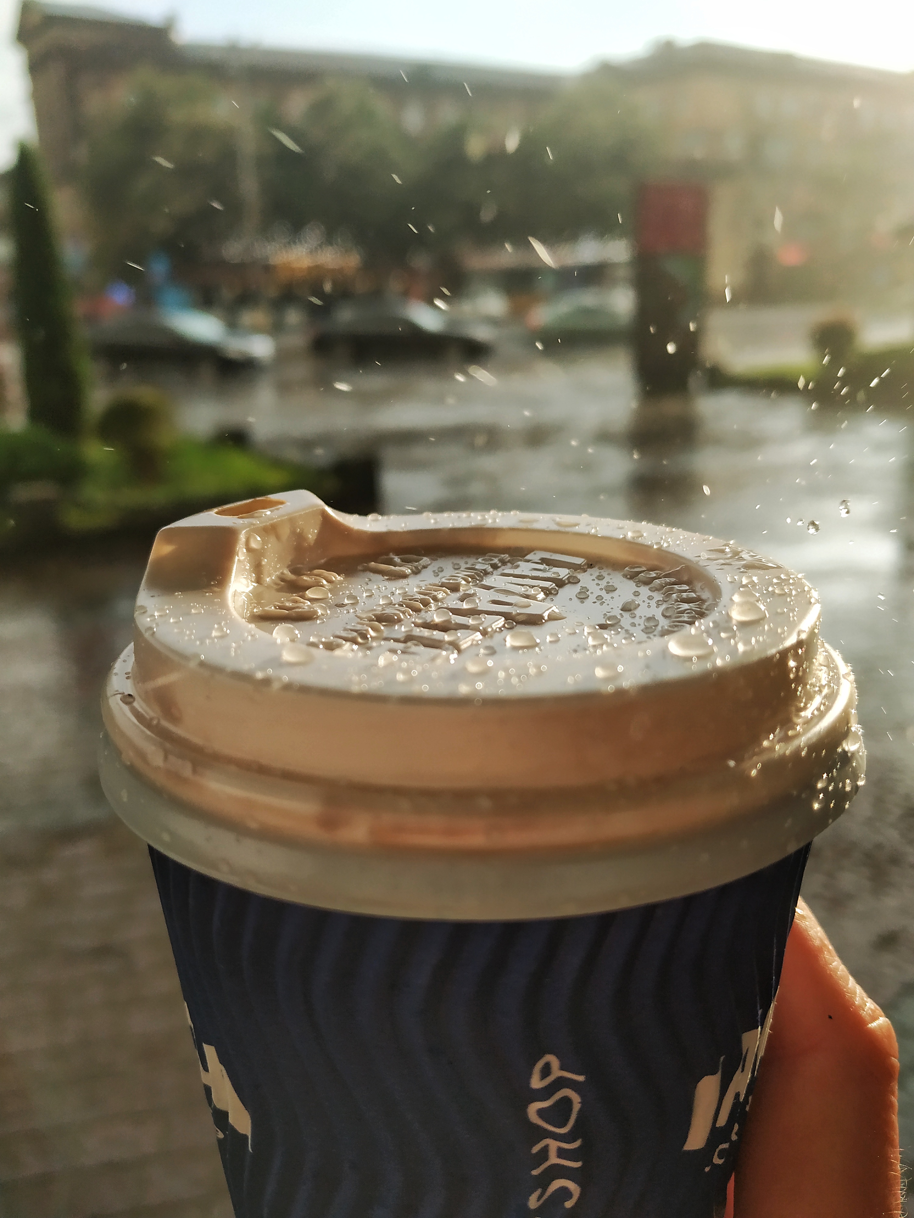 Rainy coffee