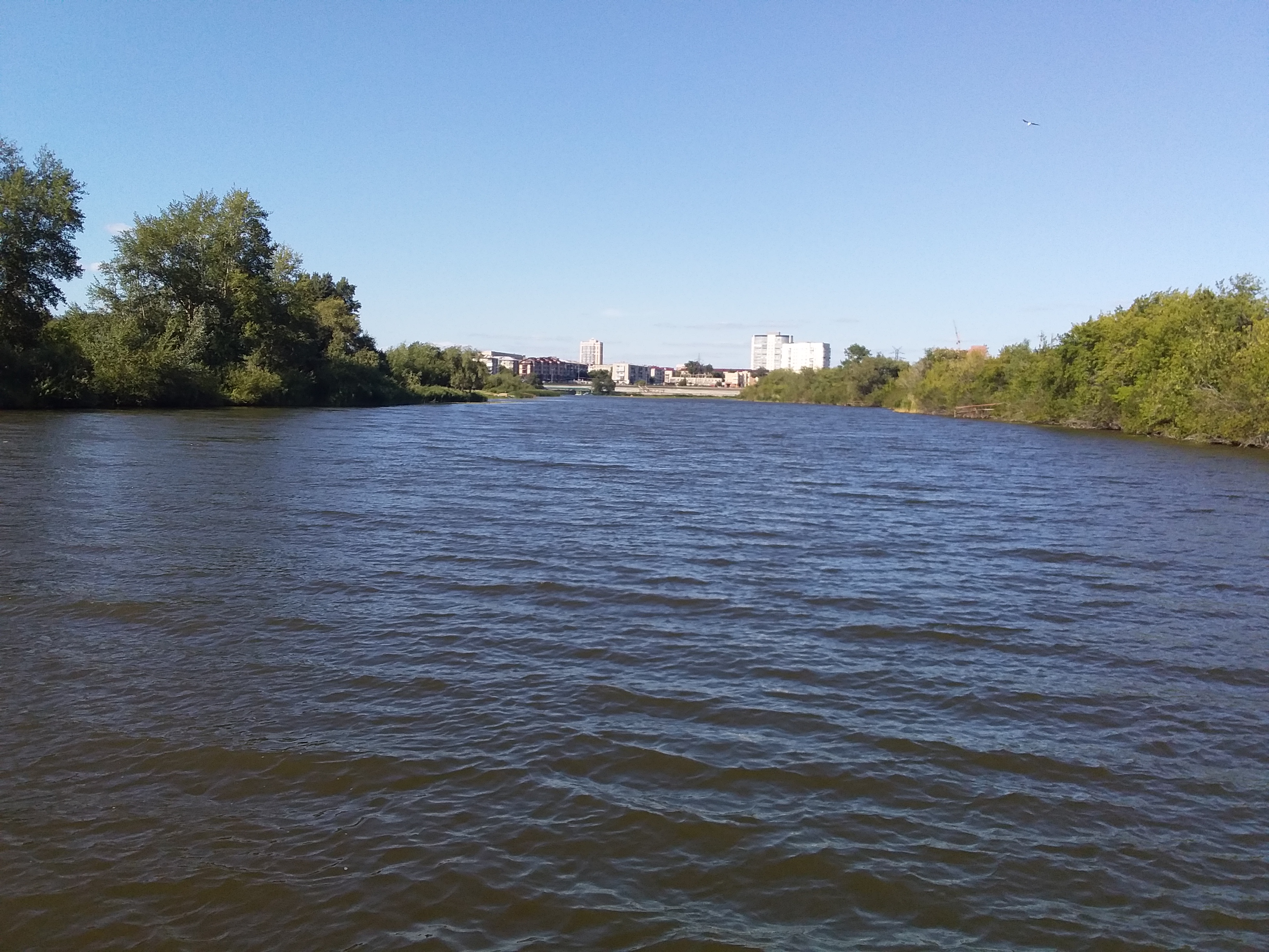 Вид с парома на реку Тобол